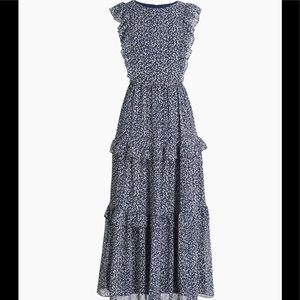 J Crew Ruffled Tiered Dress 6
